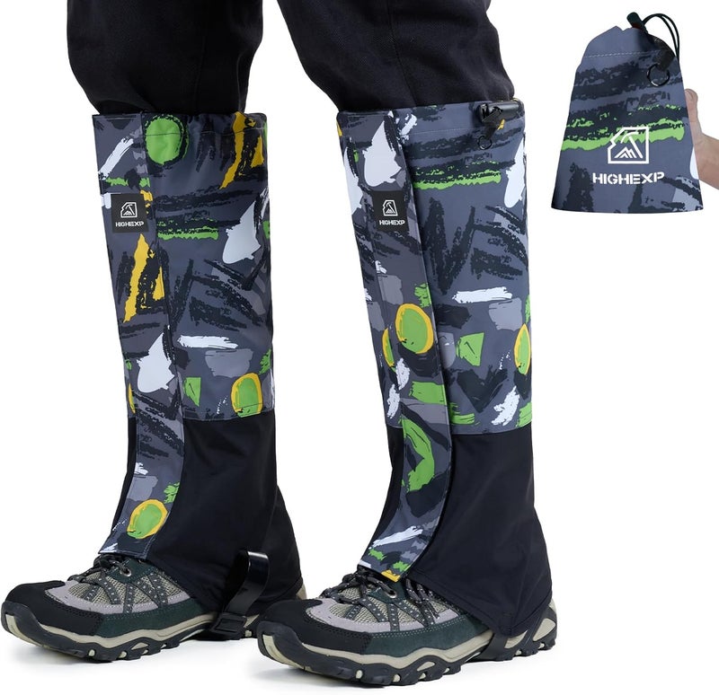 HIGH EXPERIENCE Store Leg Gaiters 100% Waterproof Adjustable Shoe Snow Boot Guard Gators for Hiking Shoe Cover Hunting Snowshoeing Climbing Walking for Women Men - Image 1